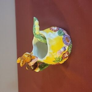 Bunny Rabbit Garden Teacup with Spoon Merc Asia 1999